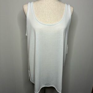 Joe Fresh White Boyfriend Tank Top Size L